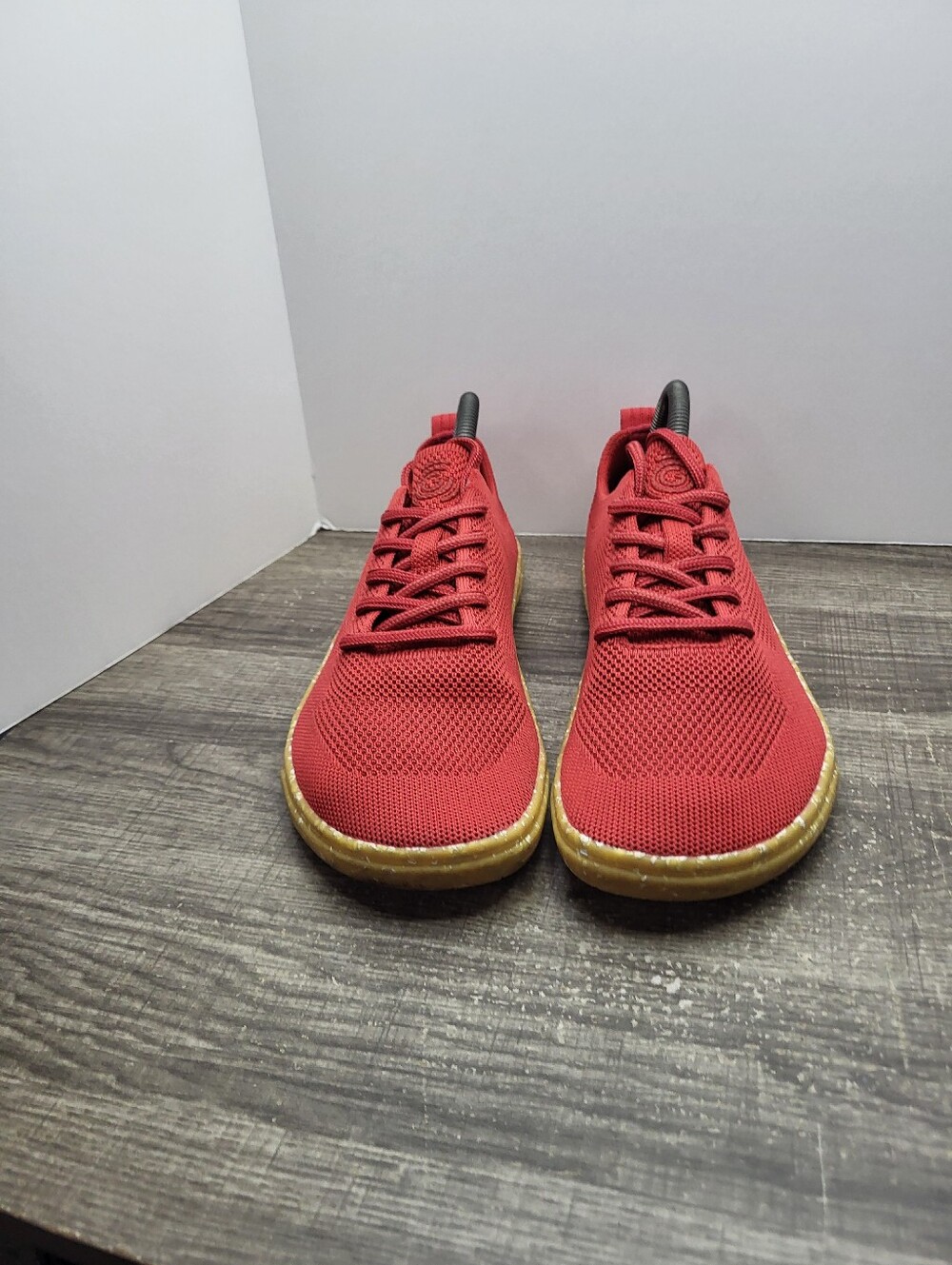 Groundies Active Knit Barefoot Sneaker Active Knit Minimalist Women's Size 9 Red - Picture 4 of 10